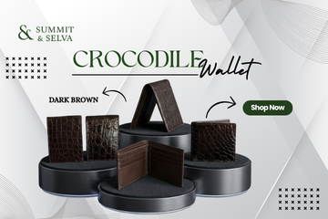 Crocodile Wallet Dark Brown for Timeless Luxury Style