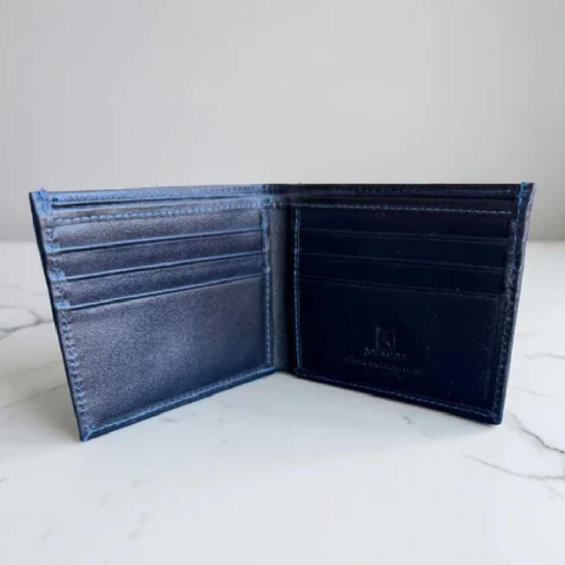 Crocodile Wallet – Blue (Triple Panel)