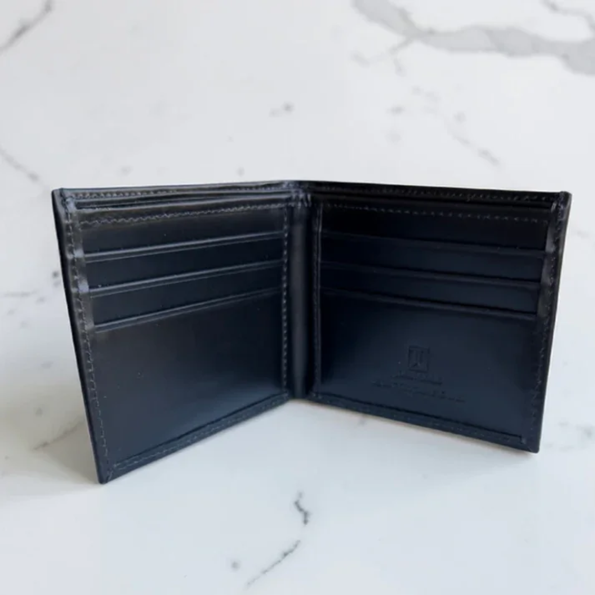 Crocodile Wallet – Gloss Black (Triple Panel)