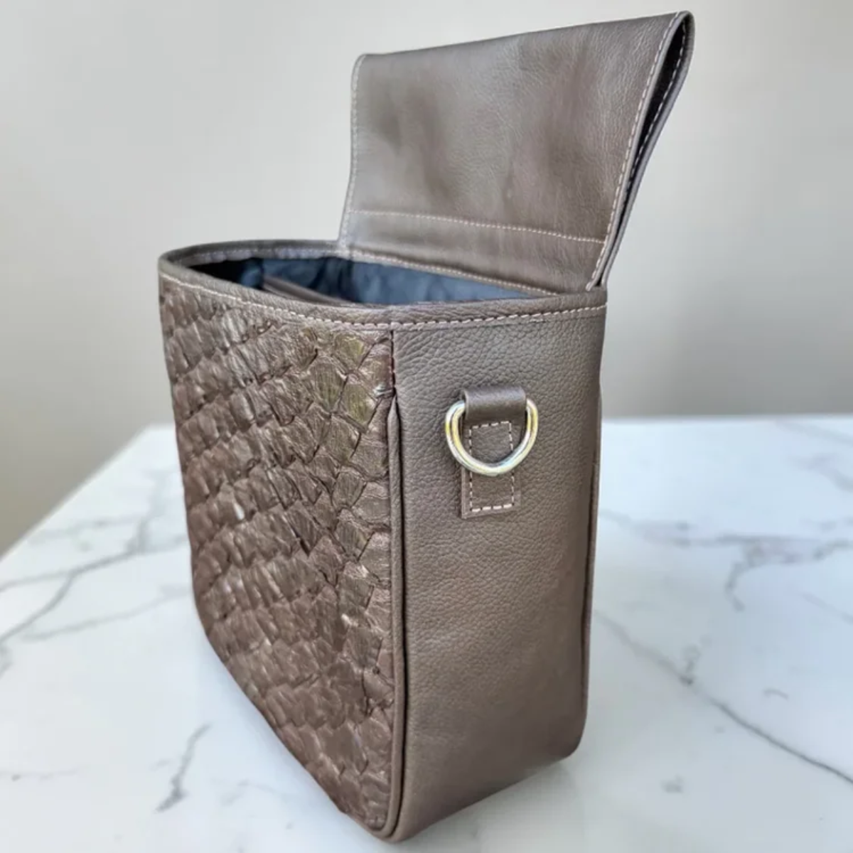 Dark Brown Paiche Shotgun Shell Pouch